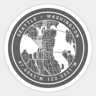 Seattle Map Sticker